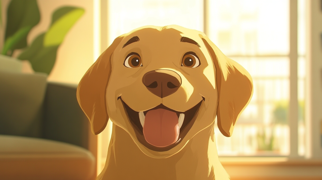 Close-up of a healthy dog’s bright eyes reflecting improved eye health from supplements