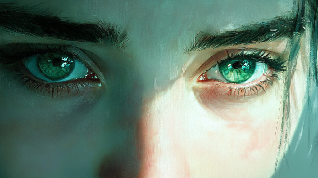 Person experiencing multiple dry eye symptoms including redness and discomfort