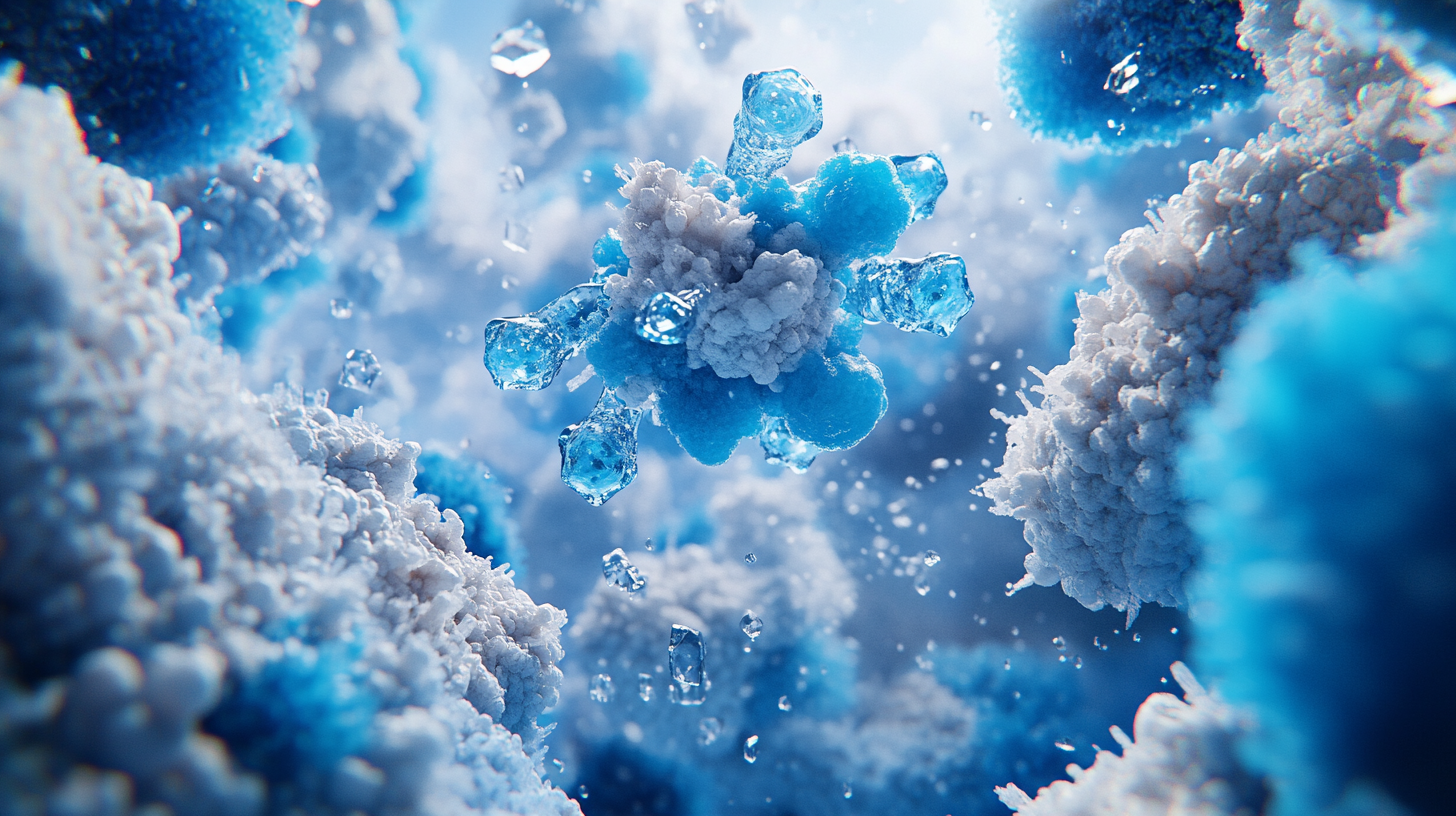 3D molecular structure visualization of chlorhexidine compound showing scientific detail